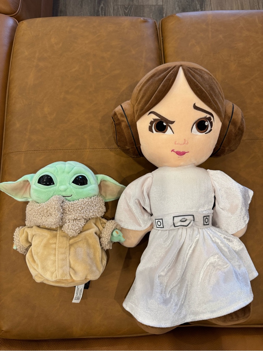 Mattel Plush Set - Green Grogu & White Princess Doll Star Wars